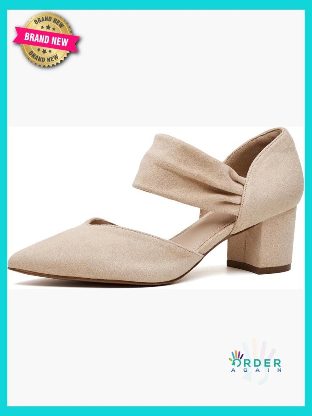 Women's Low Chunky Heel Pumps Pointed Toe Ankle Strap Dress Shoes Wedding Party